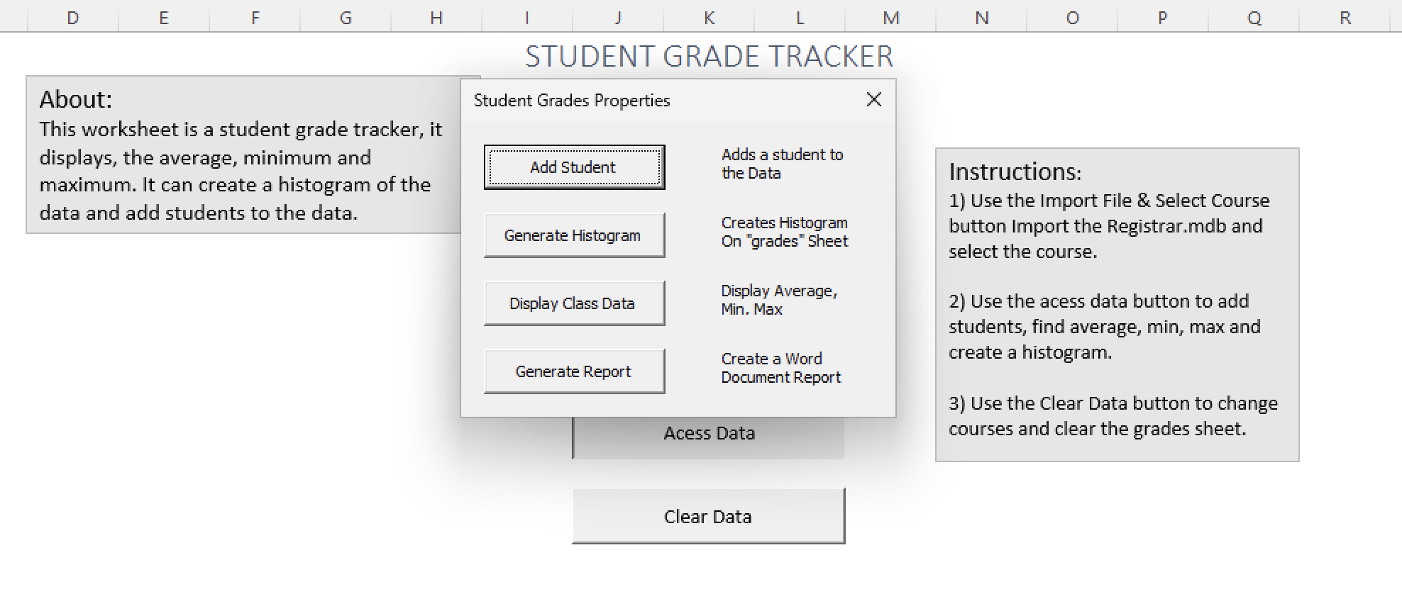 Student Grade Tracker